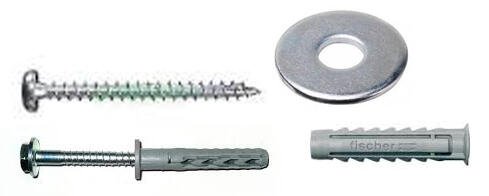 CONJUNTO FIJACION AIRE ACONDICIONADO 4 UDS FISCHER