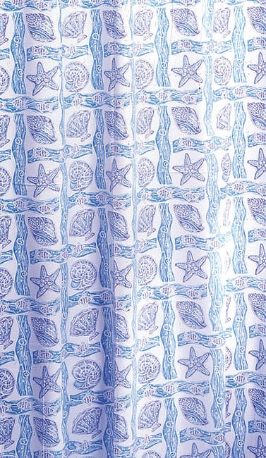 CORTINA  DE BAÑO PVC CONCHAS - 1