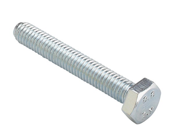 TORNILLOS MÉTRICOS HEXAGONALES PARA METAL CINCADOS 8X60MM. 50UDS