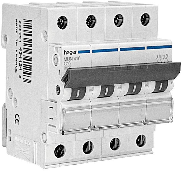 AUTOMÁTICO MAGNETOTÉRMICO 4P 10A HAGER