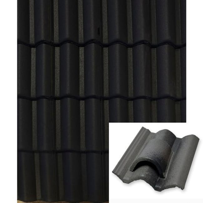 TEJA HORMIGÓN DE VENTILACIÓN GREDOS EVO ÉBANO - 1