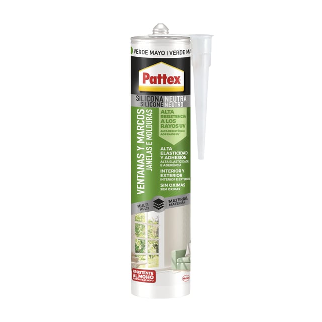 SILICONA NEUTRA PARA JUNTAS 280ML VERDE MAYO