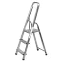 ESCALERA DOMÉSTICA ALUMINIO-ACERO 3 PELDAÑOS - 1