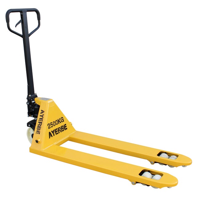 TRANSPALETA MANUAL ACERO 2500KG AYERBE 