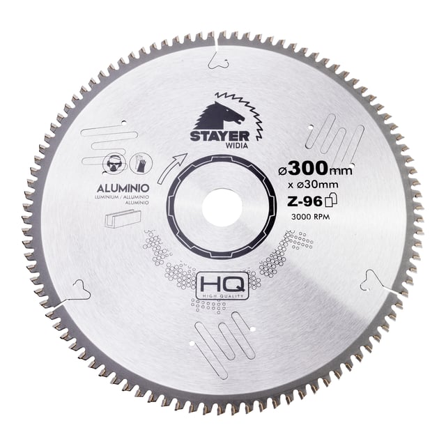 DISCO DE WIDIA CORTE ALUMINIO 300MM Z96 STAYER