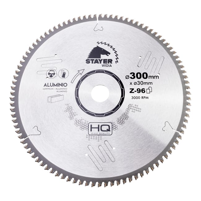 DISCO DE WIDIA CORTE ALUMINIO 300MM Z96 STAYER - 1