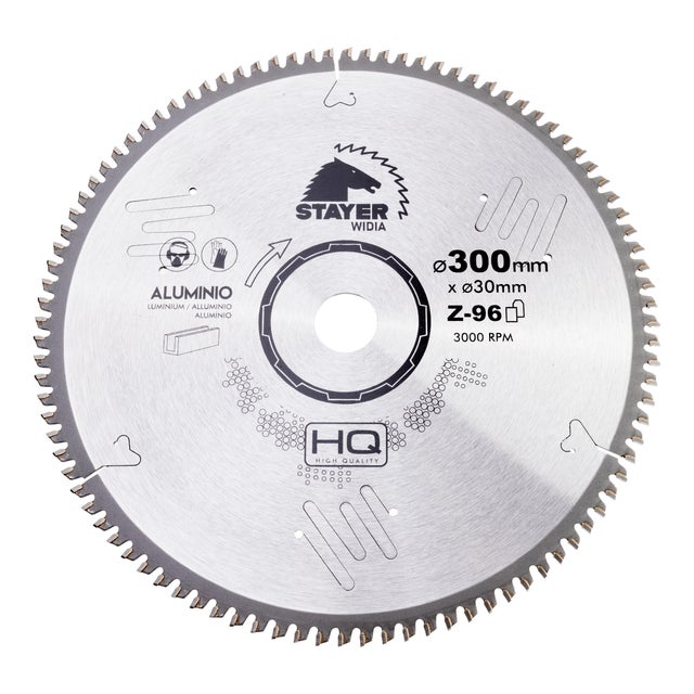 DISCO DE WIDIA CORTE ALUMINIO 300MM Z96 STAYER