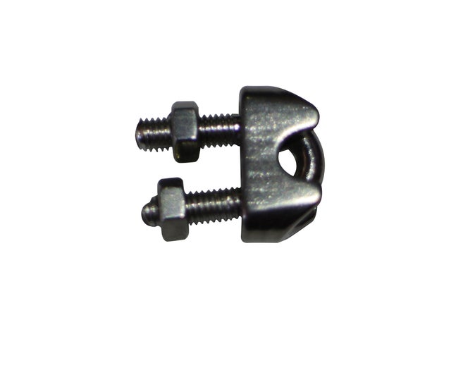 SUJETACABLES ESTRIBO DIN 741 ACERO INOXIDABLE 5 MM. 4 UDS