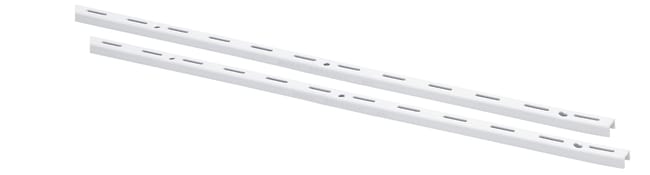 GUIA CREMALLERA SISTEMA SIMPLE MEDIDA 200 CM BLANCA. 2 UDS - 1