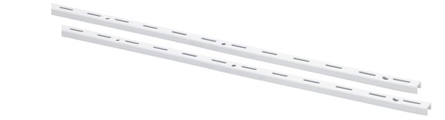 GUIA CREMALLERA SISTEMA SIMPLE MEDIDA 200 CM BLANCA. 2 UDS