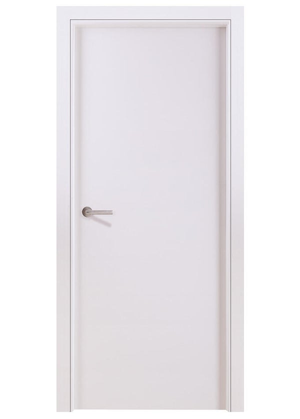 PUERTA INTERIOR EN BLOCK LISA LACADA BLANCA 80,5 CM IZQUIERDA