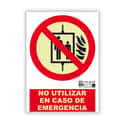 SEÑAL FOTOLUMINISCENTE NO UTILIZAR INCENDIO 1UD - 1
