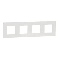 MARCO CUADRUPLE UNICA DECO BLANCO - 1