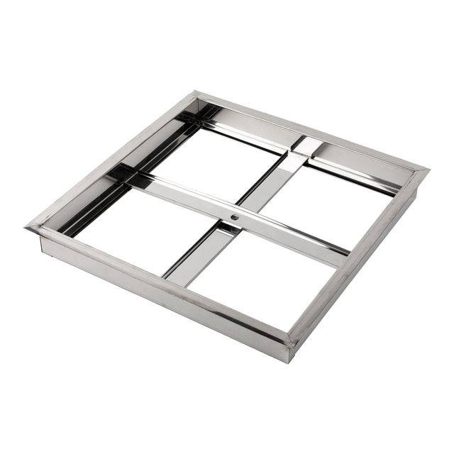 MARCO ARQUETA DE ACERO INOXIDABLE 40X40CM