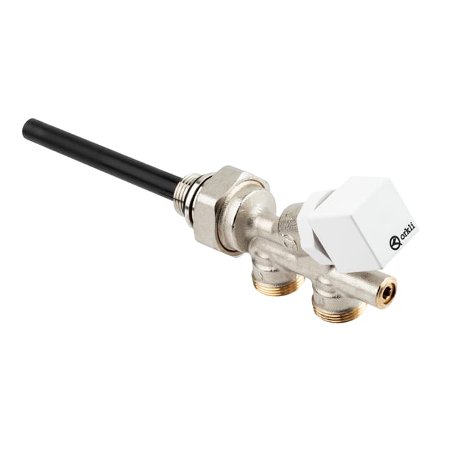 VÁLVULA MONOTUBO TERMOSTATIZABLE PARA TOALLERO DERECHA  - 1