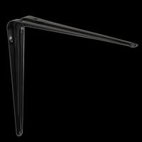 ESCUADRA PALOMILLA CON NERVIO NEGRA 250 X 300  MM - 1