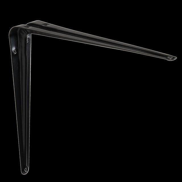 ESCUADRA PALOMILLA CON NERVIO NEGRA 250 X 300  MM