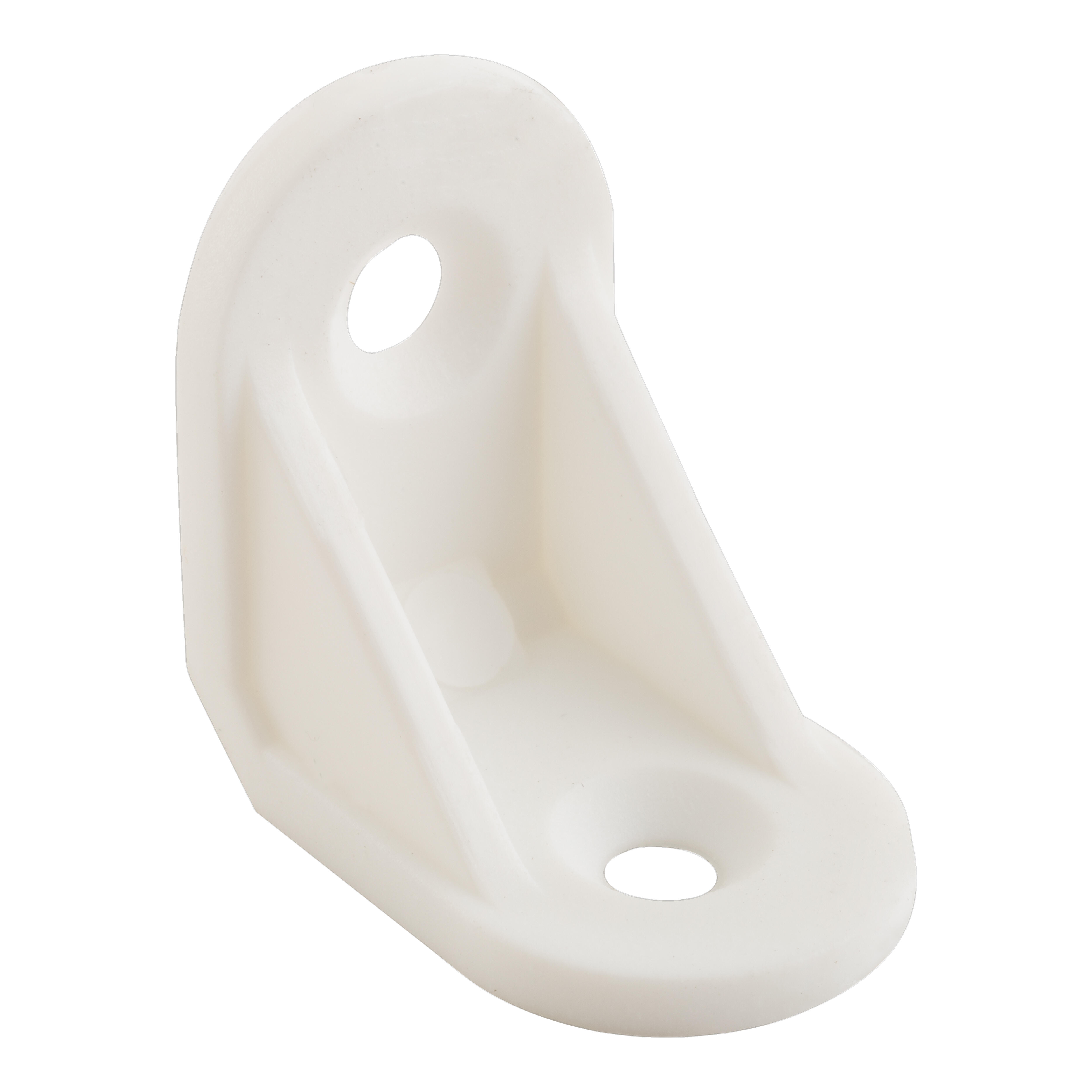 ESCUADRA DE ENSAMBLAJE PLASTICO BLANCA 40  MM. 10 UDS - 3