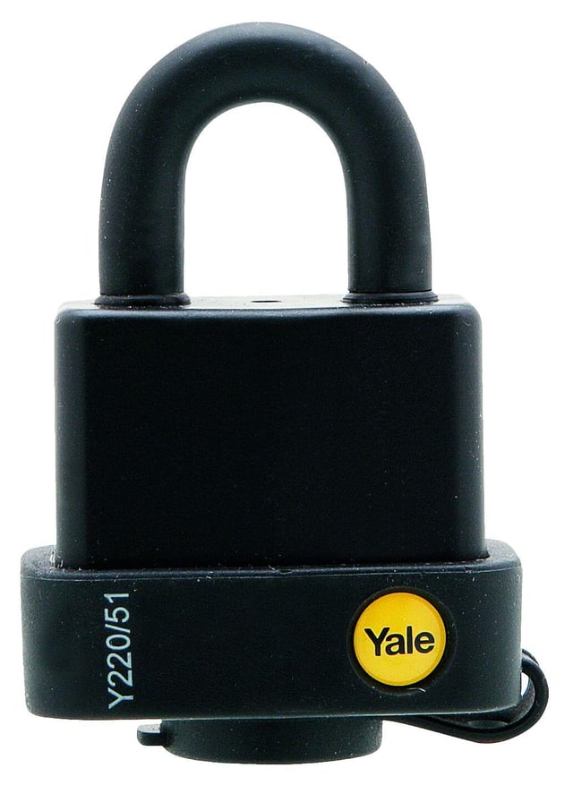 CANDADO DE SEGURIDAD PARA EXTERIOR 51MM DE ACERO CON 3 LLAVES YALE