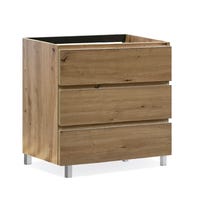 MUEBLE DE BAÑO MODULAR ATLANTIS MIEL 3 CAJONES 80X45CM - 2
