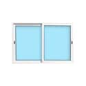VENTANA ALUMINIO CORREDERA BLANCA 150X100CM - 1