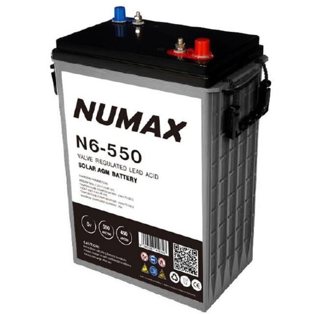 BATERÍA AGM 6V 550AH C100 NUMAX