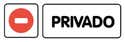 SEÑAL PLACA ADHESIVA PRIVADO 1UD - 1