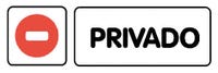 SEÑAL PLACA ADHESIVA PRIVADO 1UD - 1