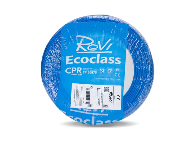 HILO FLEXIBLE LIBRE HALÓGENOS H07Z1-K 10mm2  AZUL 50M - 1