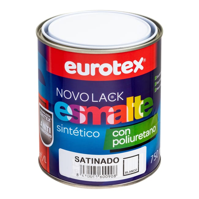ESMALTE SINTÉTICO SATINADO NOVOLACK 750ML BLANCO - 1