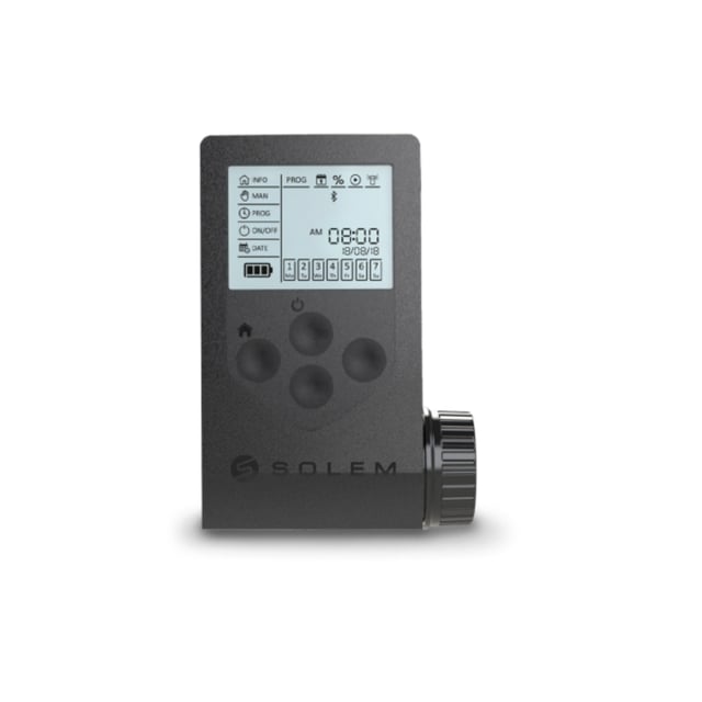 PROGRAMADOR BLUETOOTH PARA ELECTROVALVULA 9V 1 ZONA CON DISPLAY