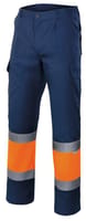 PANTALON MULTIBOLSILLO ALTA VISIBILIDAD AZUL-NARANJA TALLA M VELILLA SERIE 303003 - 1