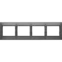 MARCO CUADRUPLE SERIE CORAL GRIS - 1