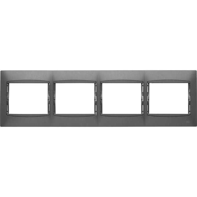 MARCO CUADRUPLE SERIE CORAL GRIS