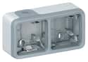 CAJA DOBLE SUPERFICIE SERIE PLEXO COMPONIBLE IP55 - 1