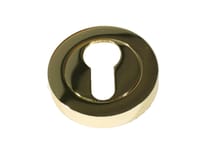 ESCUDO BOCALLAVE REDONDO ALUMINIO LATON PULIDO 50MM - 1