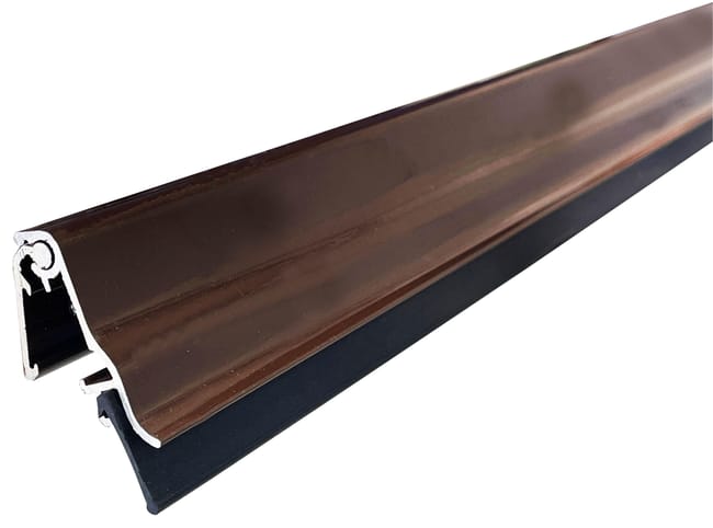 BURLETE ATORNILLADO PUERTA MARRÓN 0,93M ALUMINIO EXTERIOR BURCASA - 1