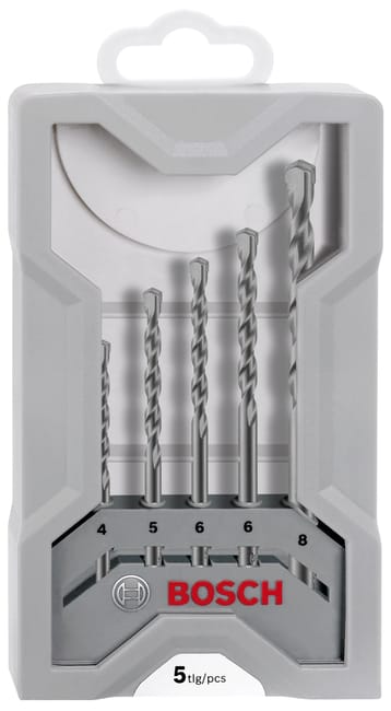 JUEGO 5 BROCAS MAMPOSTERÍA 4 A 8 MM CYL-3 BOSCH - 1
