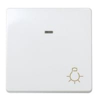 PULSADOR ANCHO LUMINOSO SERIE SIMON 27 BLANCO - 1