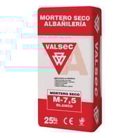MORTERO SECO M7,5 VALSEC 25 KG BLANCO CALIZA - 1
