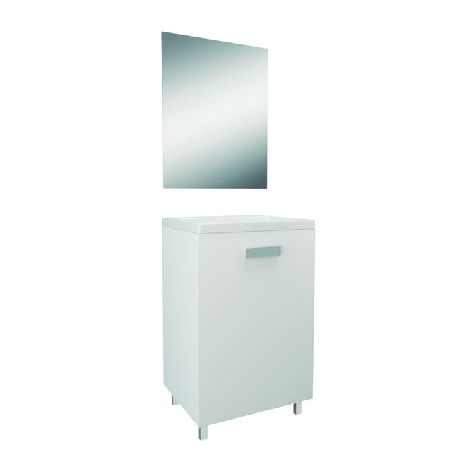 CONJUNTO MUEBLE DE BAÑO MINI BLANCO 33X50CM