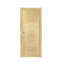PUERTA ABATIBLE EN BLOCK BARNIZADA 72,5CM HOJA DE PUERTA OBRA DERECHA - 1