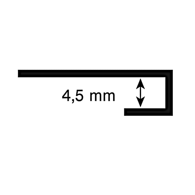 PERFIL METALICO PLATA GUARDAVIVO 280CM