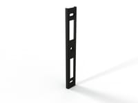 CHAPA CERRADERO LARGO REGULABLE ALUMINIO NEGRO - 1