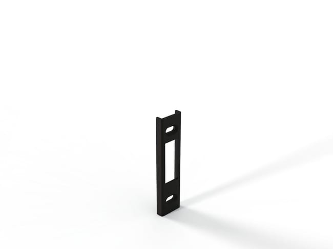 CHAPA CERRADERO CORTO REGULABLE ALUMINIO NEGRO - 1