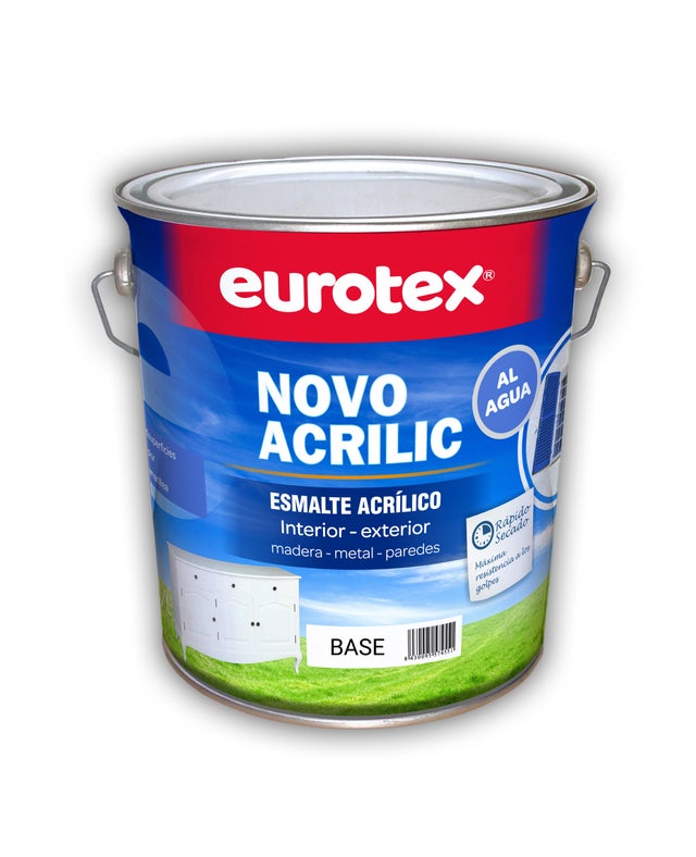 BASE ESMALTE ACRÍLICO BRILLANTE NOVOACRILIC 750ML TONOS CLAROS