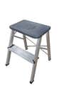 TABURETE DE ALUMINIO 2 PELDAÑOS - 1