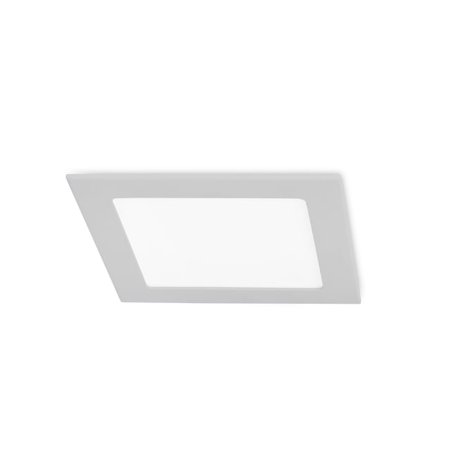 DOWNLIGHT LED EMPOTRAR CUADRADO GRIS 6W LUZ FRIA