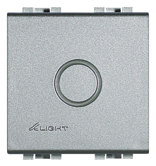 TAPA CIEGA ANCHO SERIE LIVING ALUMINIO