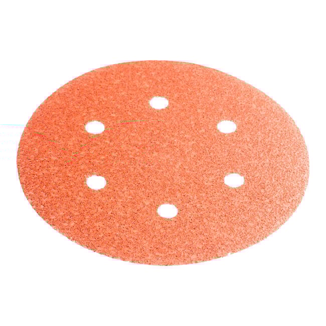 6 DISCOS DE LIJA 150MM 6 AGUJEROS GRANO 40 - 1